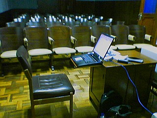 Escritório no auditório